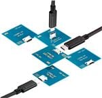 SC-2AAE006F Pack of 10 CABLE USB 2.0 TYPE A M-M 6