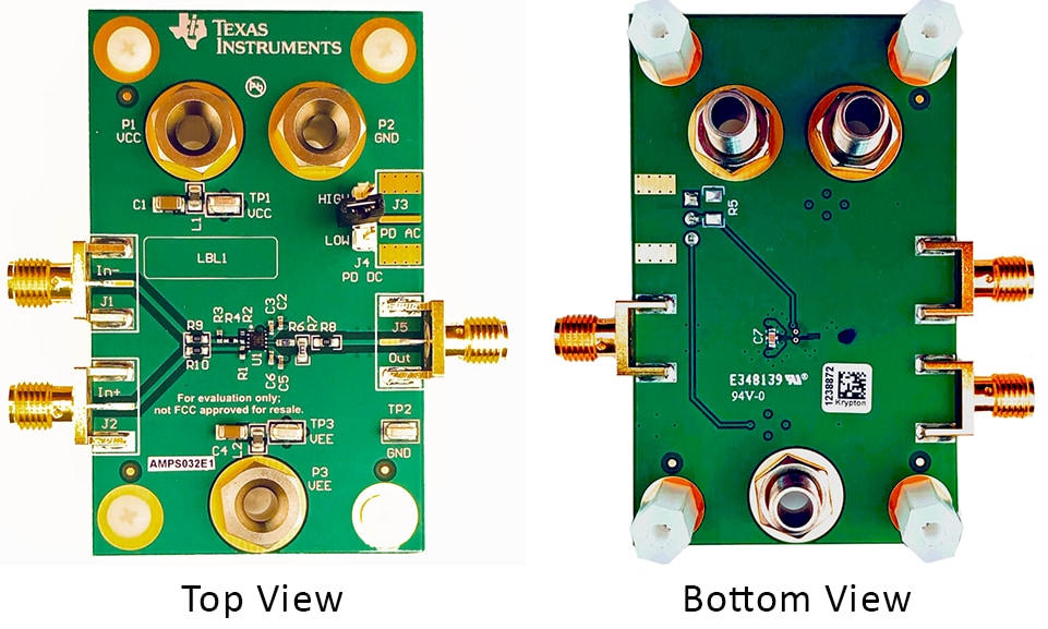 Location Circuit - Texas Instruments OPA858DSGEVM Evaluation Module