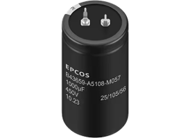 The TDK B43659 series of capacitors provide outstanding performance, a wide range of values, a high CV (Q) rating, and wide operating temperature specifications in a compact package.
